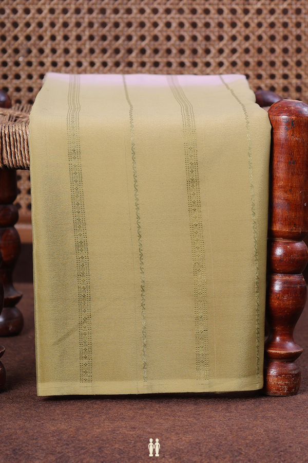 Mysore Silk Saree In Multicolor With Stripes Design