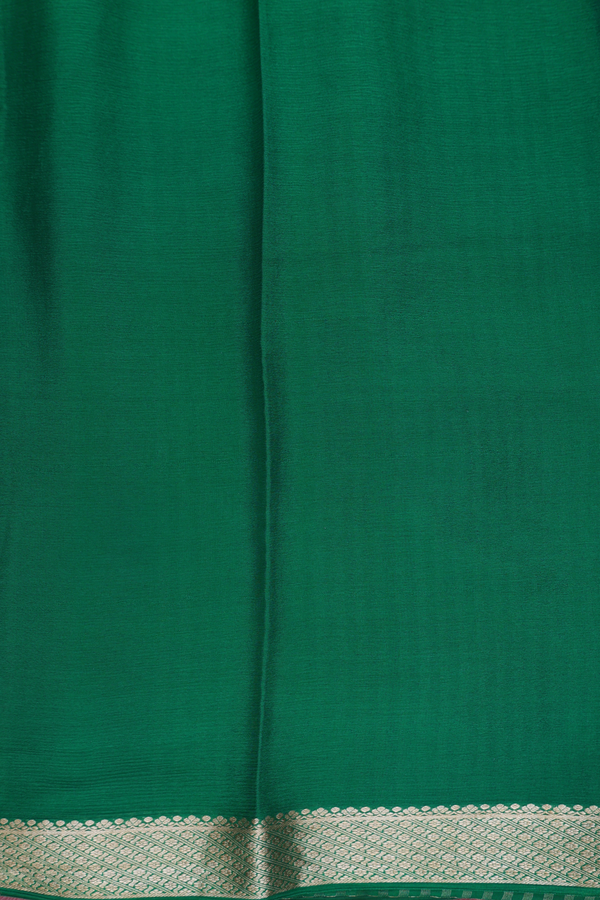 Chiffon Saree In Royal Purple With Contrast Border