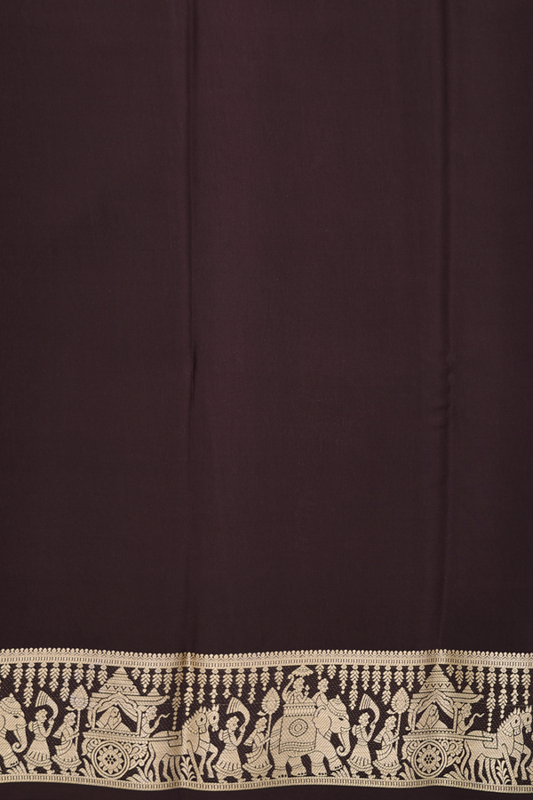 Mysore Silk Saree In Pink With Zari Buttas