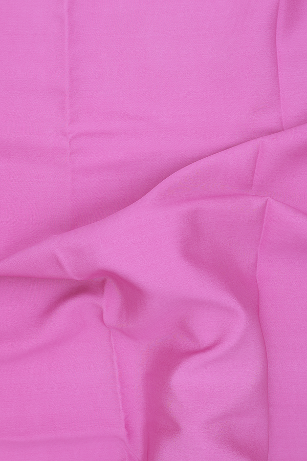 Mysore Silk Saree In Pink With Zari Border