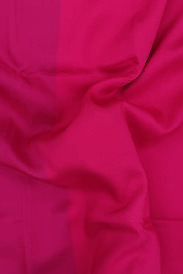 Mysore Silk Saree In Magenta With Contrast Border