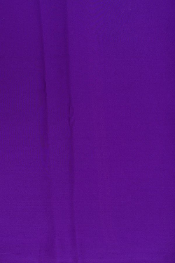 Mysore Silk Saree In Purple With Zari Border
