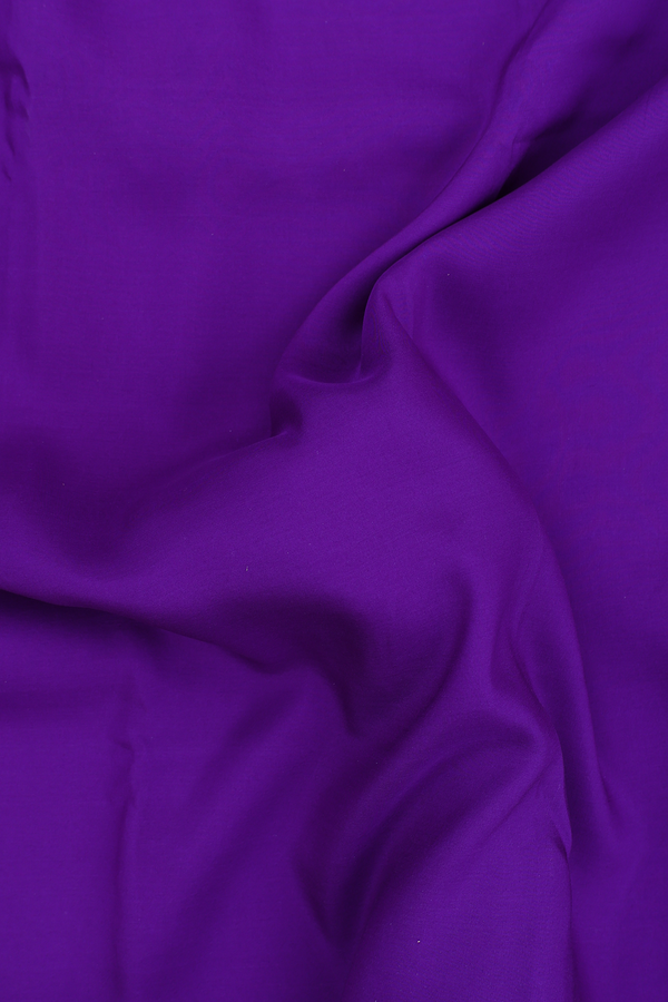 Mysore Silk Saree In Purple With Zari Border
