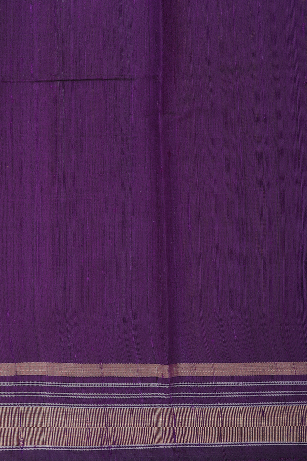 Jute Saree In Brown With Zari Buttas
