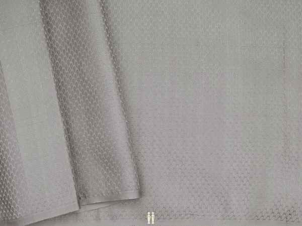 Jacquard Pattern Cedar Grey Kanchipuram Blouse Material