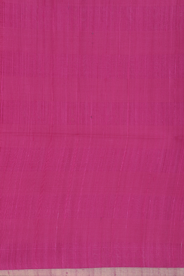 Soft Silk Organza Saree In Magenta With Zari Buttas