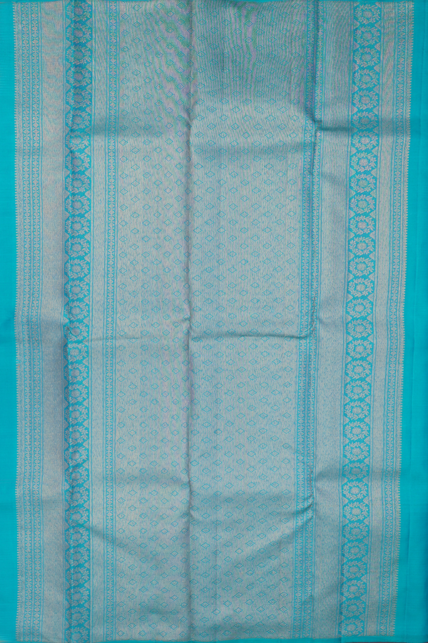 Kanchipuram Silk Saree In Pink And Orange With Stripes Design