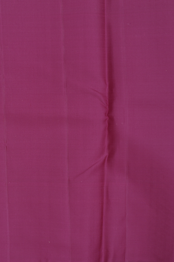 Kanchipuram Silk Saree In Berry Purple With Stripes Design