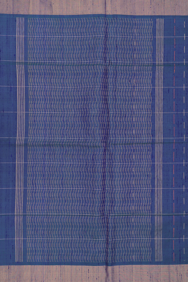 Raw Silk Saree In Dual Tone With Stripes Design