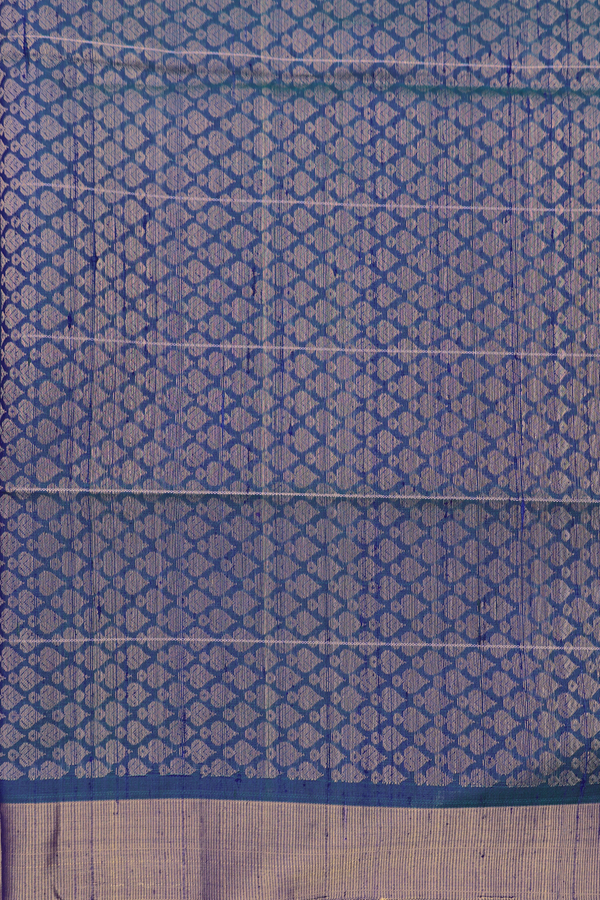 Raw Silk Saree In Dual Tone With Stripes Design