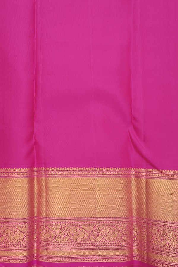 Kanchipuram Silk Saree In Royal Blue With Brocade Design