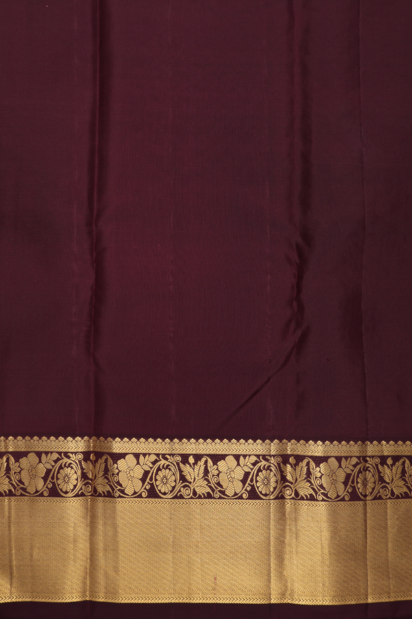 Kanchipuram Silk Saree In Magenta With Brocade Design