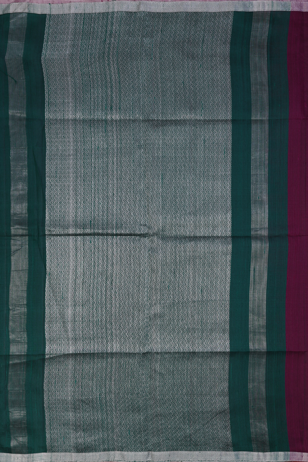 Raw Silk Saree In Plum Purple With Zari Buttas