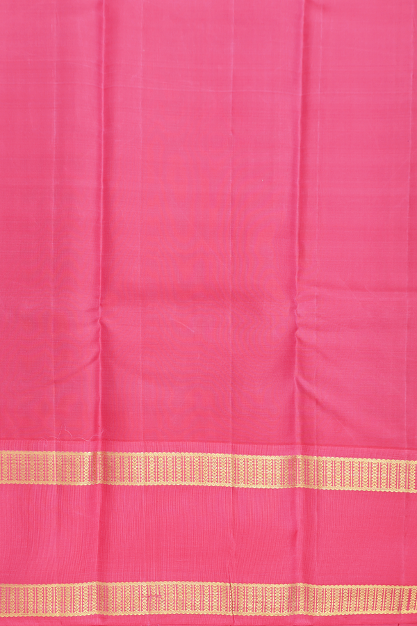 Kanchipuram Silk Saree Dark Purple With Rettai Pettu Border
