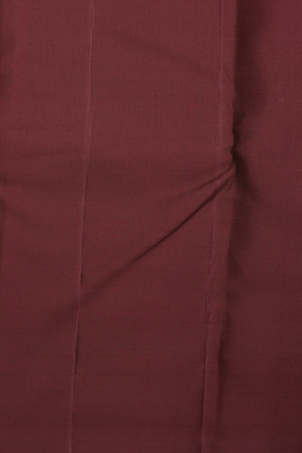 Kanchipuram Silk Saree In Rani Pink With Floral Design