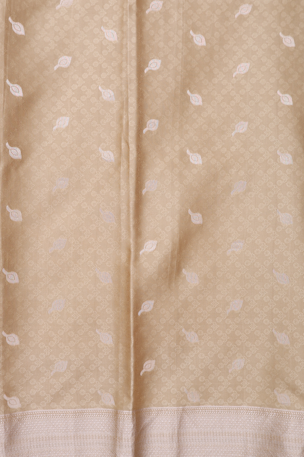 Banarasi Silk Saree In Brown With Cow Design