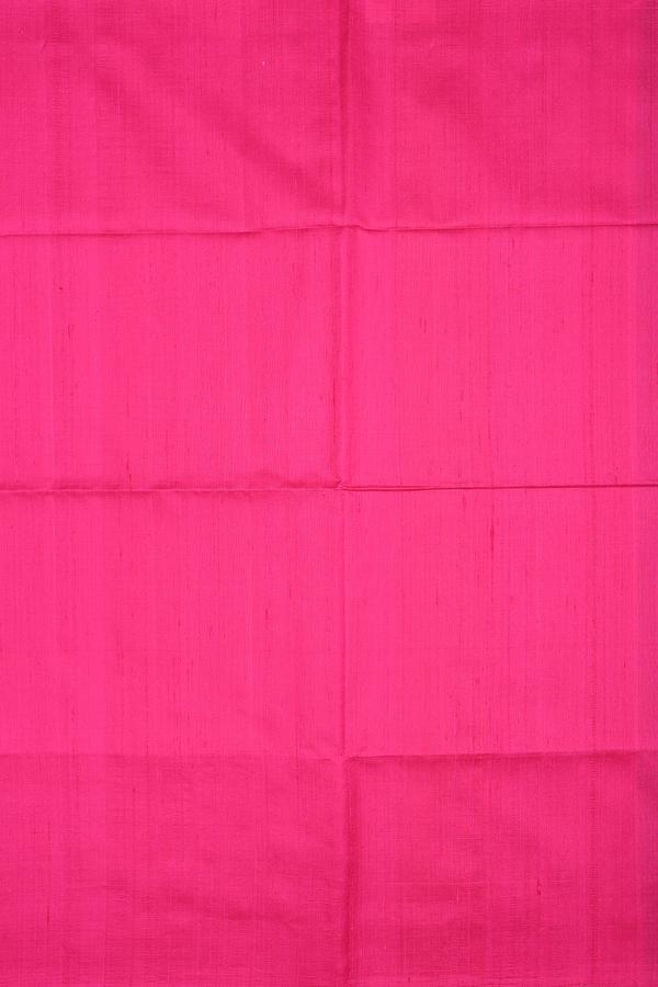 Raw Silk Saree In Magenta With Contrast Pallu