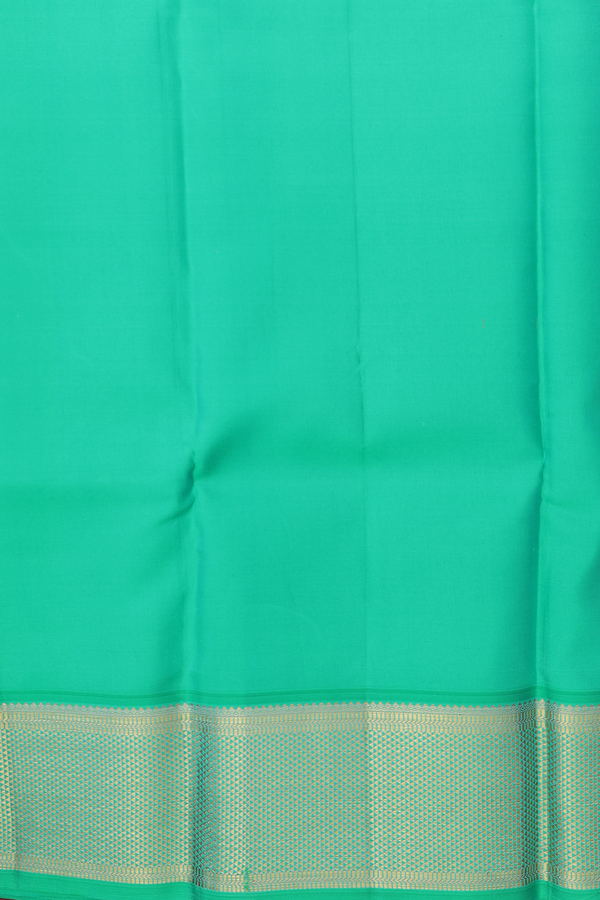 Kanchipuram Silk Saree In Rose Red With Contrast Border