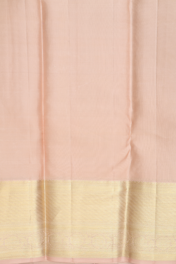 Kanchipuram Silk Saree In Parrot Green With Brocade Design