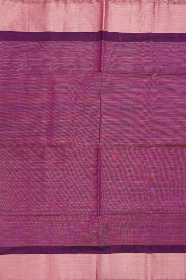Soft Silk Saree In Purple With Stripes Design