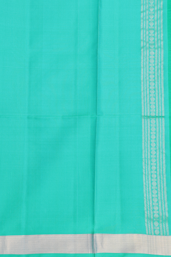 Soft Silk Saree In Royal Blue With Temple Buttas