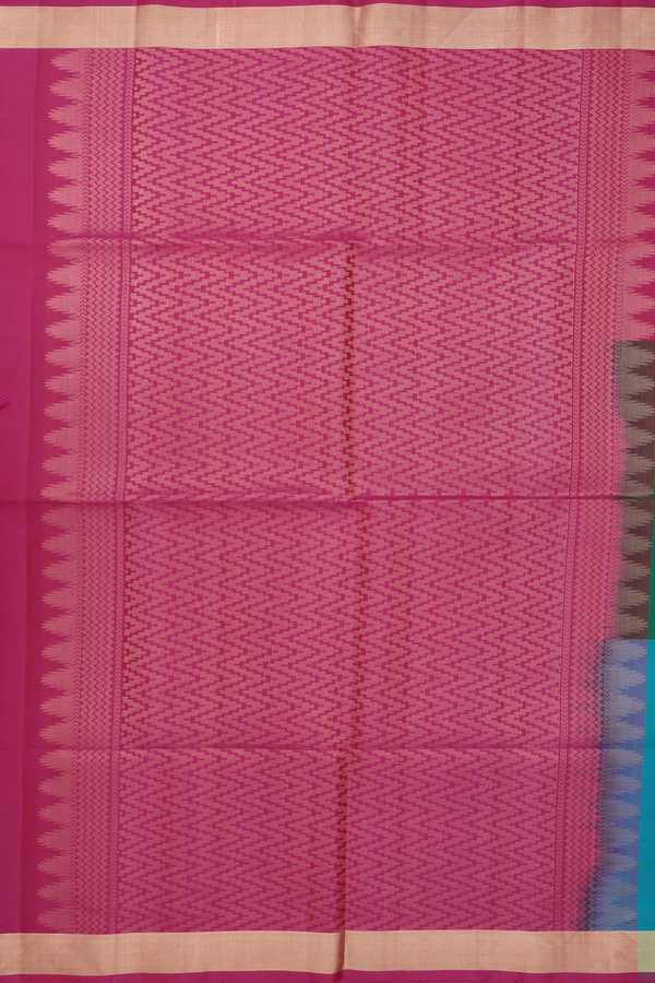 Soft Silk Saree In Multicolor With Checks Design