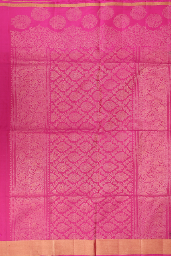 Soft Silk Saree In Prussian Blue With Stripes Design