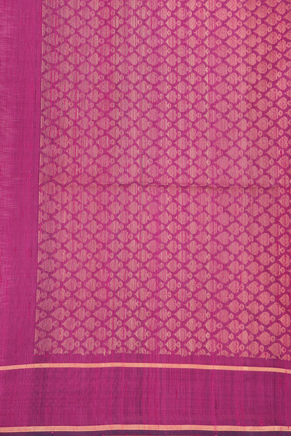 Raw Silk Saree In Purple With Iruthalai Pakshi Pallu