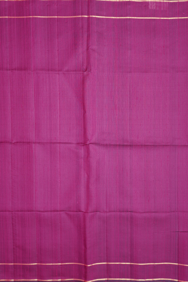 Raw Silk Saree In Purple With Iruthalai Pakshi Pallu