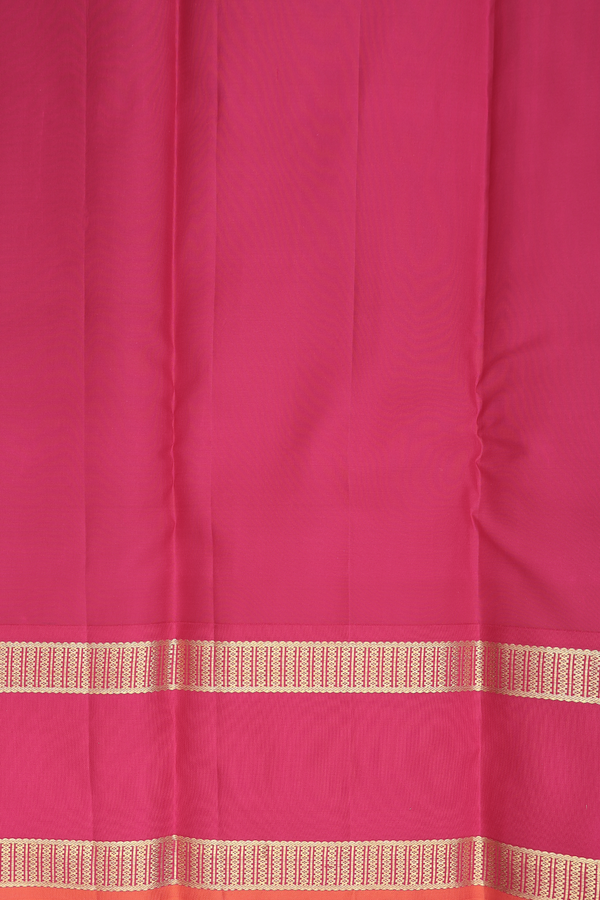 Kanchipuram Silk Saree In Royal Blue With Rettai Pettu Border