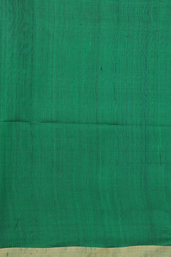Raw Silk Saree In Plain Plum Purple With Zari Border