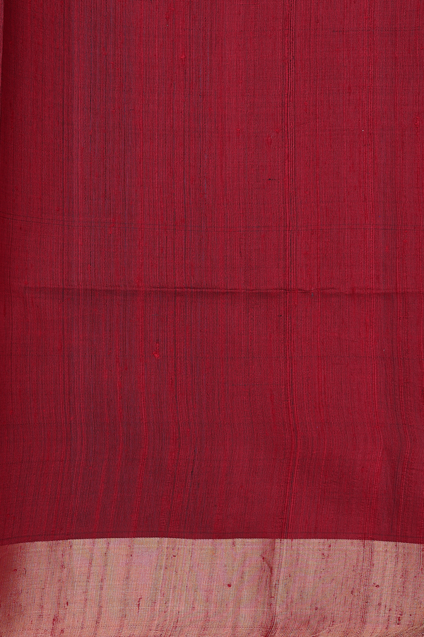 Raw Silk Saree In Plain Parrot Green With Bavanchi Border