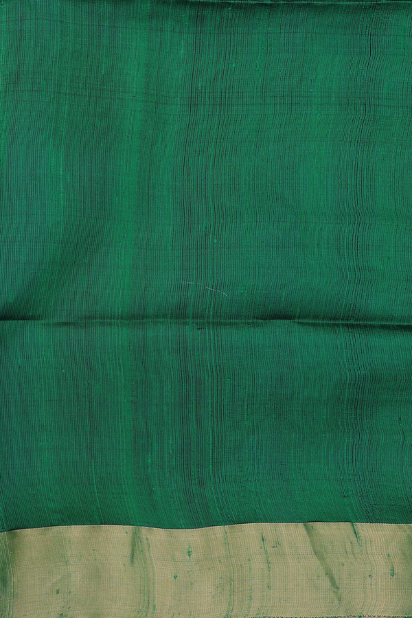 Raw Silk Saree In Plain Wine Purple With Bavanchi Border