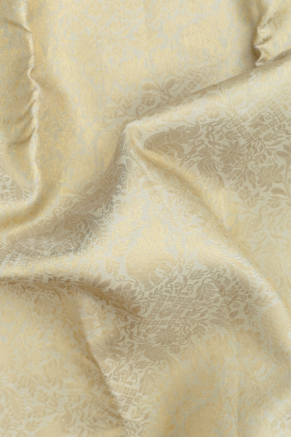 Kanchipuram Silk Saree In Pale Green With Brocade Design