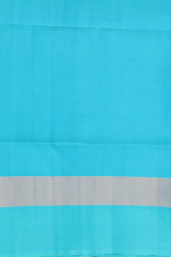 Raw Silk Saree In Dark Pink With Ganga Jamuna Border