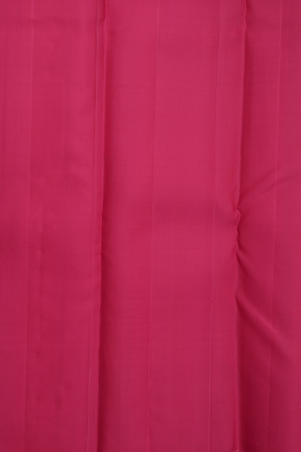Kanchipuram Silk Saree In Red And Magenta With Checks Design