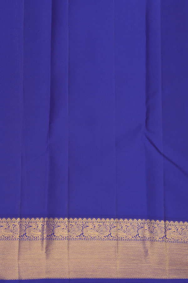 Kanchipuram Silk Saree In Cream Color With Zari Buttas