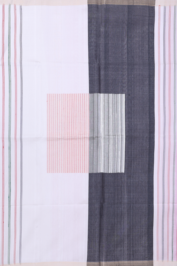 Raw Silk Saree In Plain Red With Zari Border