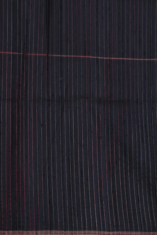 Raw Silk Saree In Tricolor With Temple Pallu