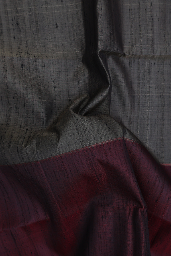 Raw Silk Saree In Tricolor With Temple Pallu