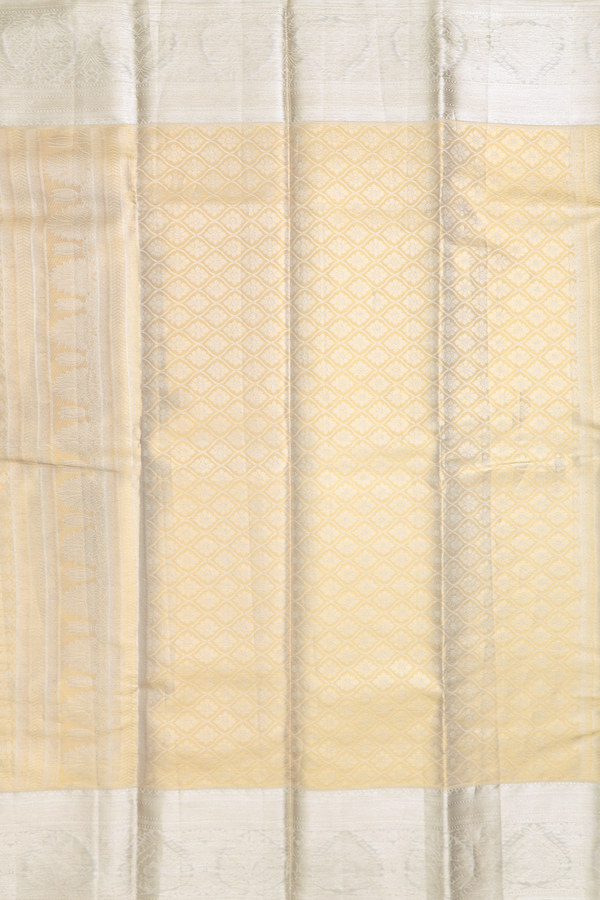 Kanchipuram Silk Saree In Pink Tissue With Floral Design