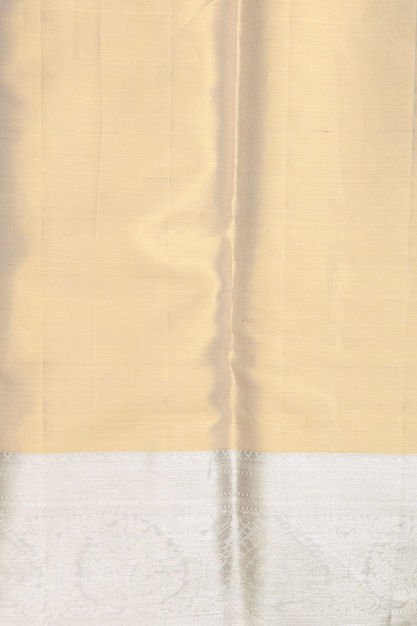 Kanchipuram Silk Saree In Pink Tissue With Floral Design