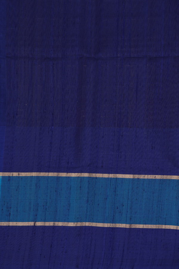 Soft Silk Saree In Shades Of Blue With Stripes Design