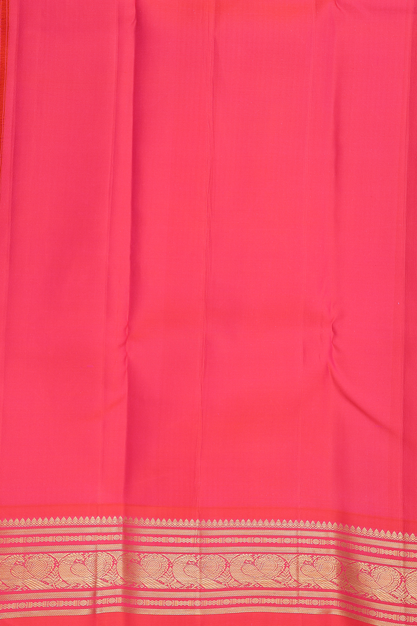 Kanchipuram Silk Saree Royal Blue With Peacock Chakram Buttas