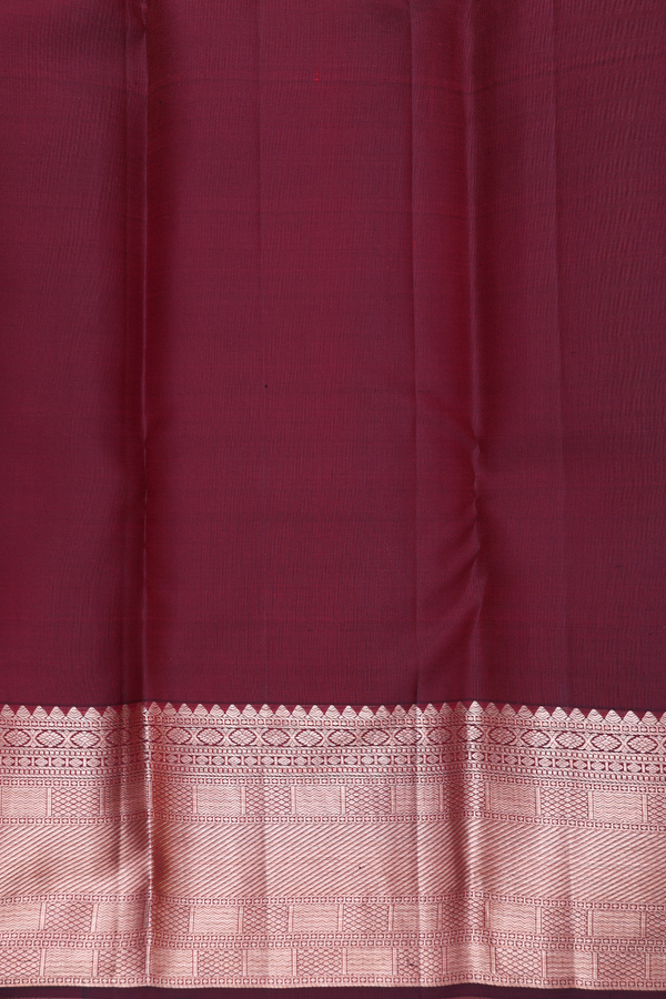 Kanchipuram Silk Saree In Brown With Zari Design