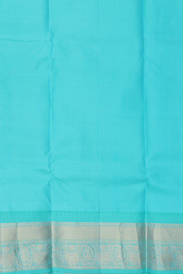 Kanchipuram Silk Saree In Yellow With Zari Buttas