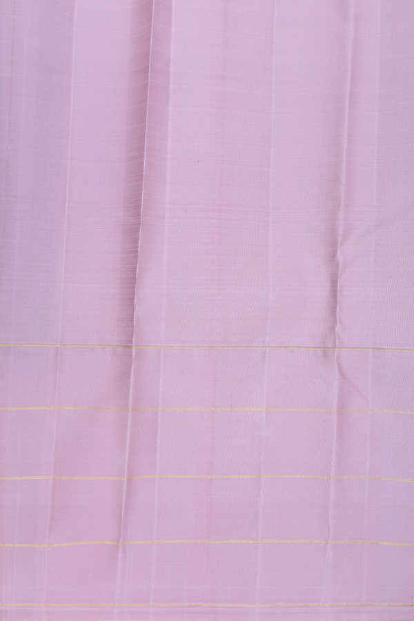 Kanchipuram Silk Saree In Navy Blue With Malli Moggu Buttas