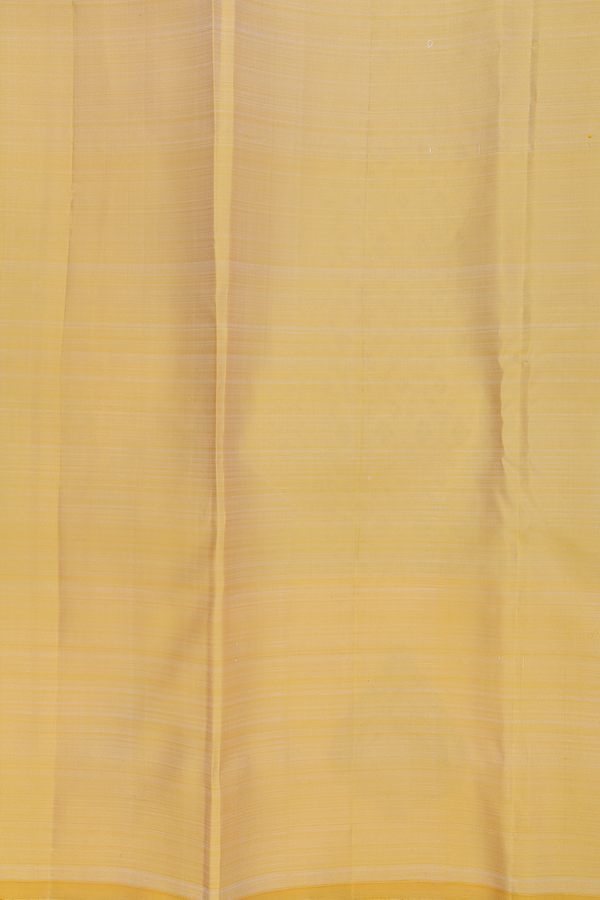 Kanchipuram Silk Saree In Off White With Floral Buttas