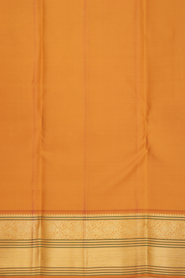 Kanchipuram Silk Saree In Dusty Lavender With Zari Buttas