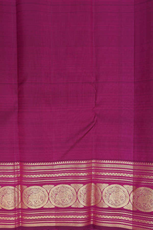Kanchipuram Silk Saree In Dusty Pink With Zari Buttis